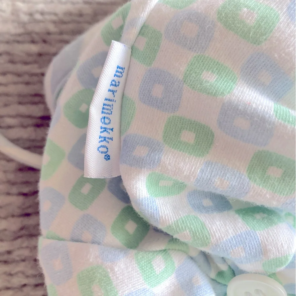 Marimekko Infant Sun Hat Cotton Geometric Print‎ Tie Strap